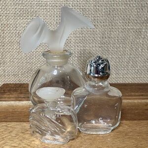 Clear Glass Mini Perfume Bottles Chloe Beautiful Vanity Decor